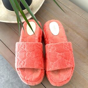 Gucci platform slide sandals